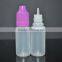 10ml plastic bottles with drip tips/10ml plastic bottles childproof cap