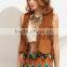 Jackets latest fashion design women clothingn Camel Fringe Sleeveless Jacket