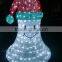 High quality 3d led christmas light snowman lovely snowman top hat nice lighted glitter snowman