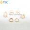 <<<2016 Fashion Beautiful Women Jewelry Six Pieces Golden Plated Wedding Alloy Ring Set/