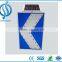 road safety led traffic sign solar LED flash warning sign