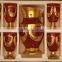 glass silver design water drinware set