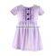 Summer new design pure color skirt wholesale children's boutique clothing cotton baby girls dress