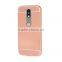 24k gold mirror metal case for motorola moto g4 plus