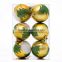 Top fashion unique design 6cm Painted tree pattern christmas plastic ball directly sale