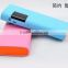 2016 Hot selling dual USB 5V 2A portable 12000mah solar power bank for mobile charger