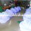 5m Long White Inflatable Rose Flower with LED Light