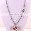 Mother's Day Gift Zinc Alloy Crystal MOM Football Necklace