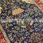 3x5ft blue color area rug muslim prayer rug handmade silk