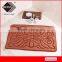 Excellent comportable printed bath rugs with foam backing in bags