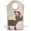 Polyester Cute Cartoon Baby Basket laundry Hamper for Nursery