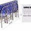 Decorative metal bunk bed with factory price