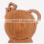 Wedding Gift Craft Bamboo Wood Fruit Vegetable Bowl Display Basket Holder Collapsible Folding Oval