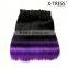 free sample long silk straight Latest OEM design1b purple ombre synthetic hair extension from China