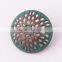 Verdigris hollow metal fancy button for clothing