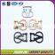 Hot sale shiny metal label clothing embellishments for pants