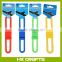 Promotional silicone rope /silicone cable tie/flexible cable ties