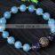 Wholesale Natural Blue Agate Bracelet for Ornament