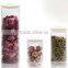 glass jar with glass lid silicone lid/food grade glass jars/glass christmas candy jar