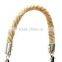 Hemp rope hanging candle holder lantern with flower