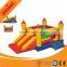 Removable inflatable banner bounce house with slide inside