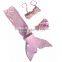 new arrival bikinis kids girls 3 pcs mermaid tail for swim