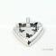 316L stainless steel first class hollow heart pendants for men