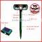 Solar Cat Repeller Garden Animal Scarer Sonic Pest Deterrent Dog Fox