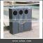 Arlau metal steel street sorted trash can