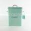 Metal Dog Dry Food and Pet Treats Storage Container Canister Tin Box with Scoop