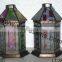 Silver metal lantern for wedding decoration