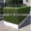 china wholesale artificial green boxwood hedge with planter for outdoor