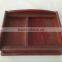 Fashion Wooden Tabletop Lighted Display Cases for Jewelry