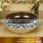 Lotus painted bathroom ceramic sinks
