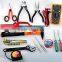 Family using 16pcs electricians tool kit set organizer bag