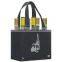 Reusable 6 Bottle Wine Tote/non-woven wine bag(TM-W1301)