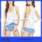 China wholesale factory modal floral flouncing vest bodycon gym casual tanktop