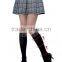 Cute Plaid Pattern Knee High Compression Stockings