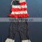 WY-516 wholesale girls spring ruffle t shirts sets kids condole belt outfit children pants clothing