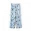 2017 China wholesale Cotton Women Long Trousers printed bird pattern light blue pants trousers