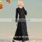 women elegance muslim dress/xge women lace hemp abaya kaftan dresses/ pink islamic muslim women dress