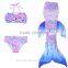 Kids Girls Swimmable Mermaid Tail Sea-maid Swimwear Princess Fancy Costume