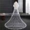 wholesale new grance long lace bridal wedding veil Fashionable long Tulle 2017HL10