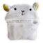 pink cat polar fleece baby towel bathrobe