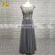 Beach Scoop Neckline Cap Sleeve Appliques Chiffon Grey Bride Mother Of The Bride Dress