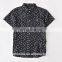 Custom made boys latest short sleeve casual all over print shirt
