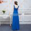 Royal Blue Long Bridesmaid Dresses Floor Length Scoop Neck With Spaghetti Straps Brides Maid Dresses Free Shipping JMR001