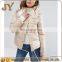2017 Fashion Girl Women Garment Autumn Winter Faux Fur Collar Long Sleeve Quilted Padded Jackets JYABF004