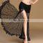 Q-6057 Spainish sexy lace long lady belly dance skirt