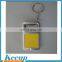 2016 Quality custom made giveaways yellow bottle opener with led keyring